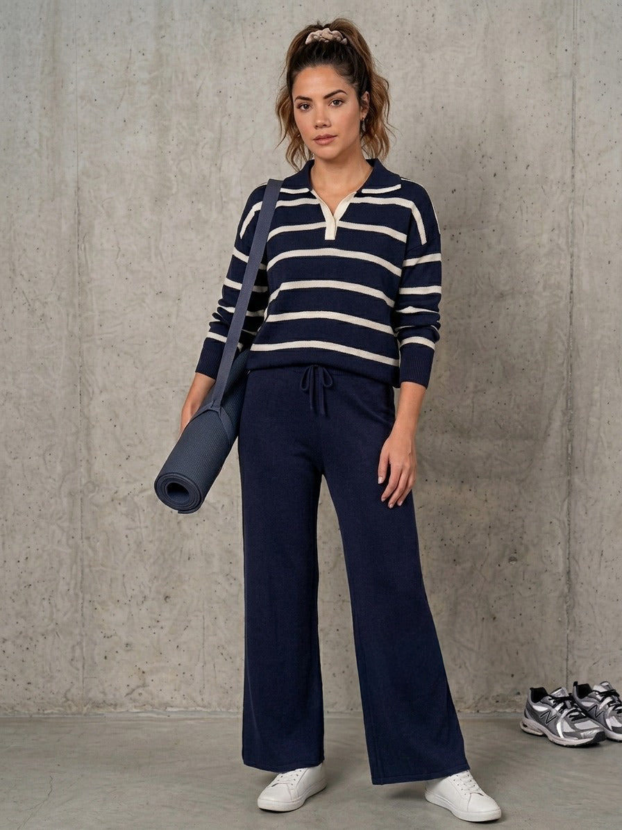 Sueter Listrado em Tricot Modal