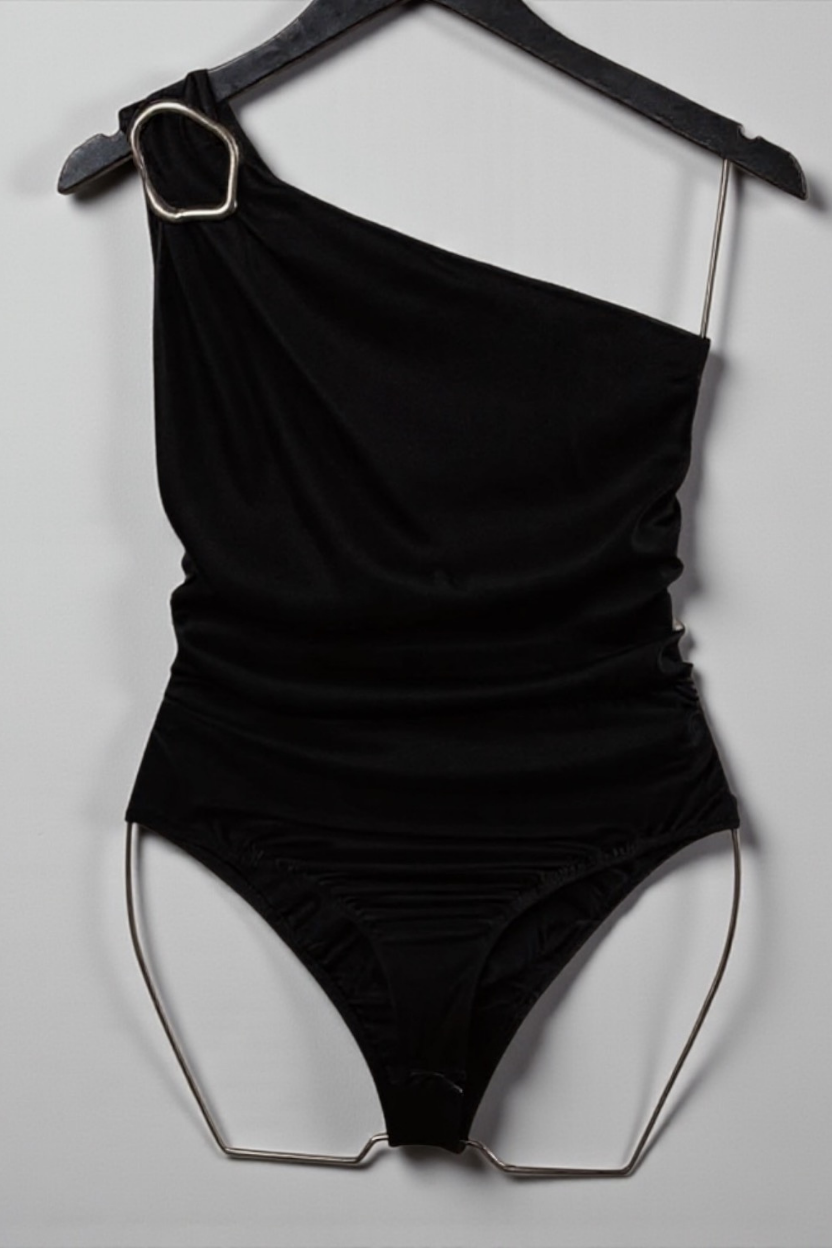 Body Cetim One Shoulder