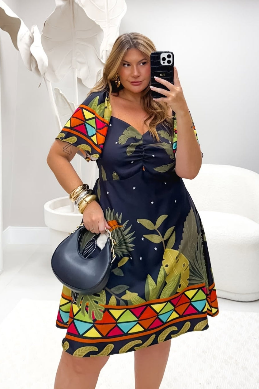 Vestido Curto Tucano Tropical