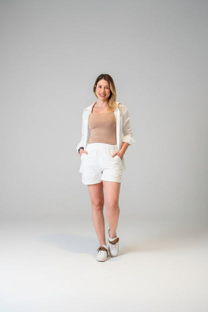 Conjunto Shorts Linho