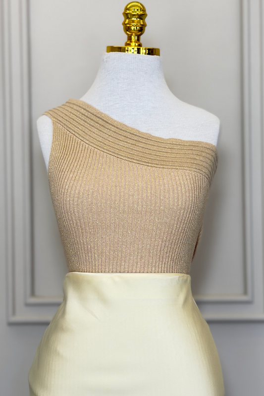 Blusa Tricot One Shoulder