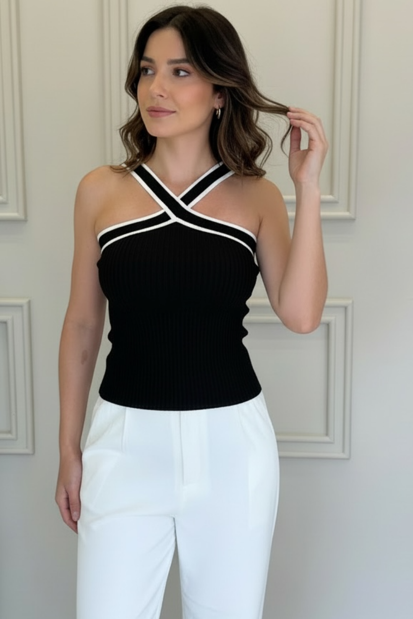 Cropped Transversal Tricot