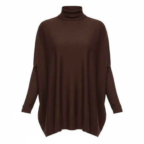 Poncho em Tricot Modal