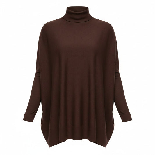 Poncho em Tricot Modal