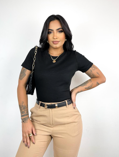 Blusa Canelada Básica Premium