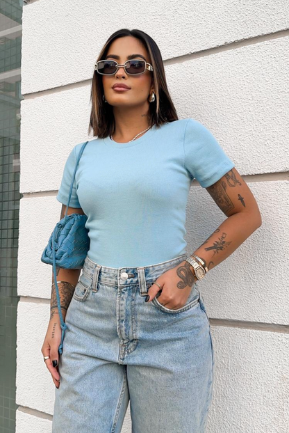Blusa Canelada Básica Premium