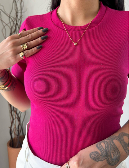 Blusa Canelada Básica Premium