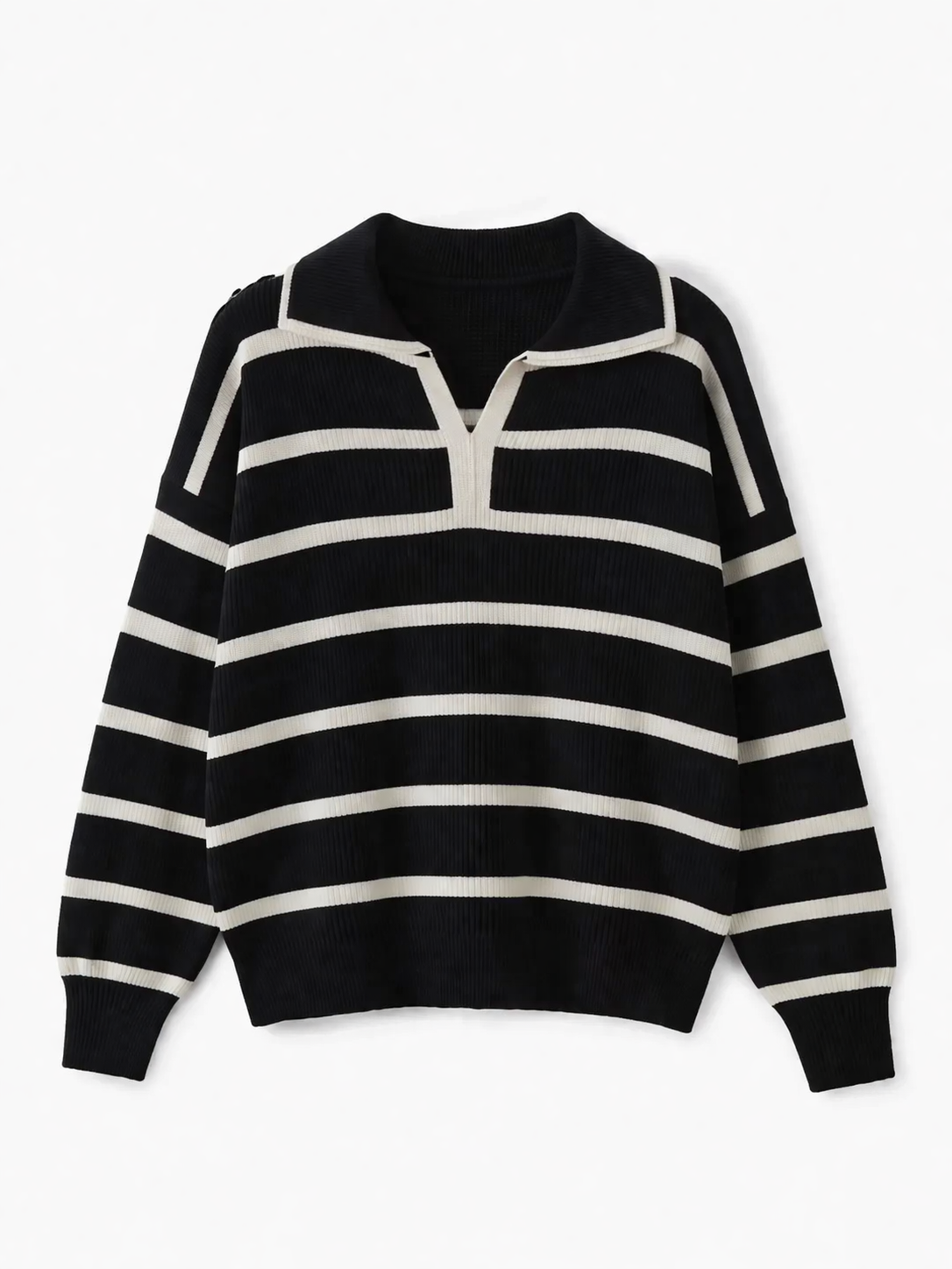 Sueter Listrado em Tricot Modal