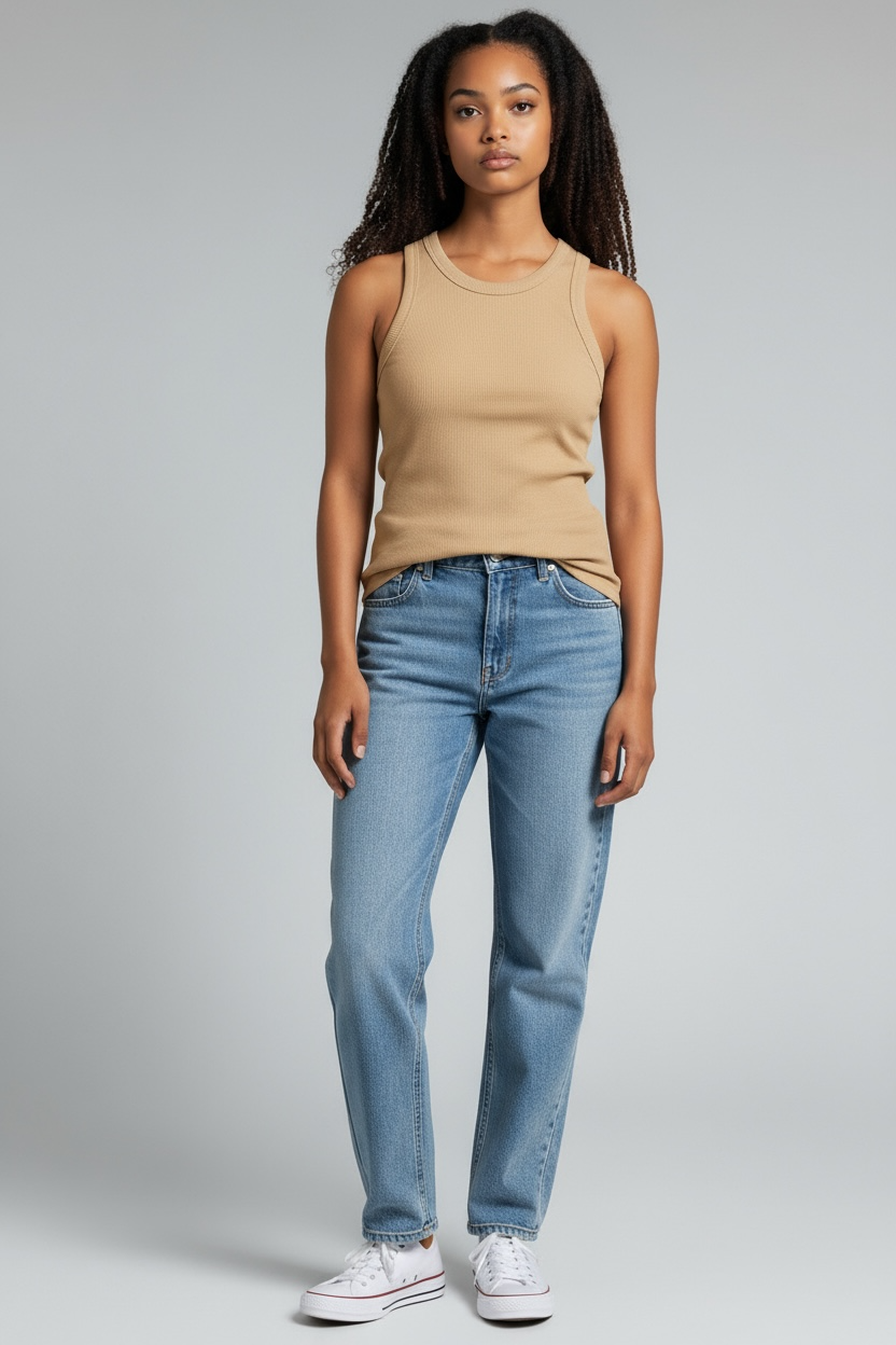 3 por 119 - Estoque limitado - Regata Canelada Lanu Basic