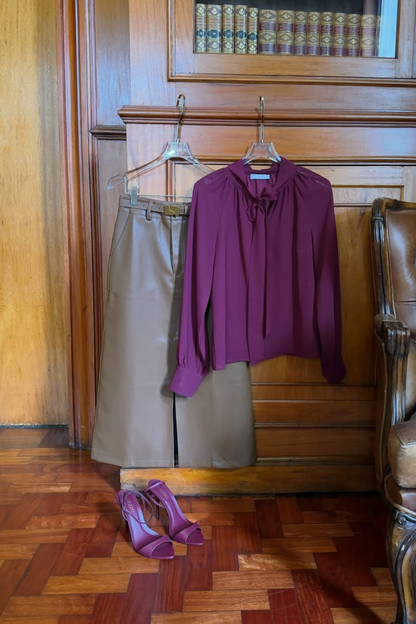 Camisa Social em Chiffon