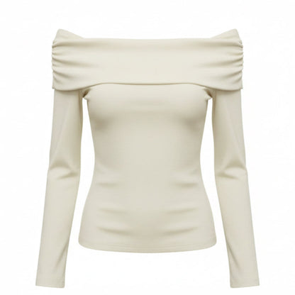 Blusa Ombro a Ombro Manga Longa