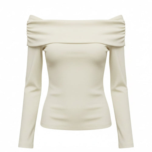 Blusa Ombro a Ombro Manga Longa