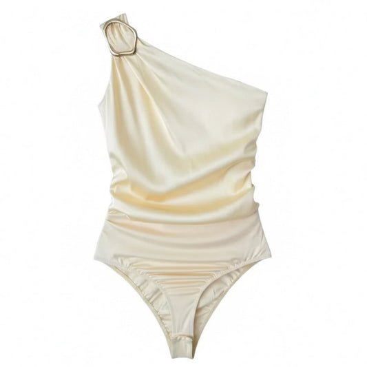 Body Cetim One Shoulder