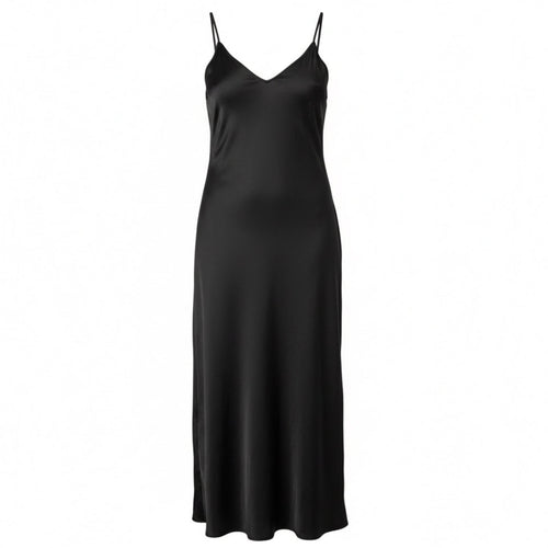 Vestido Cetim Longo Alça