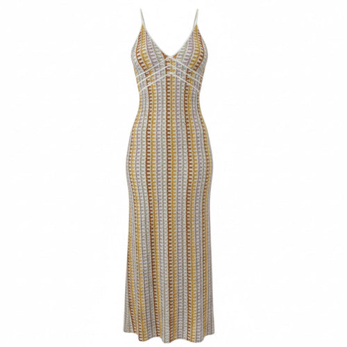 Vestido longo Bordado