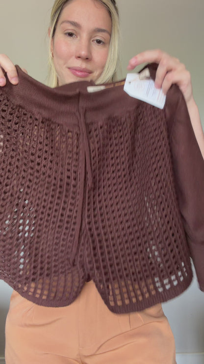 Shorts tricot Vazado