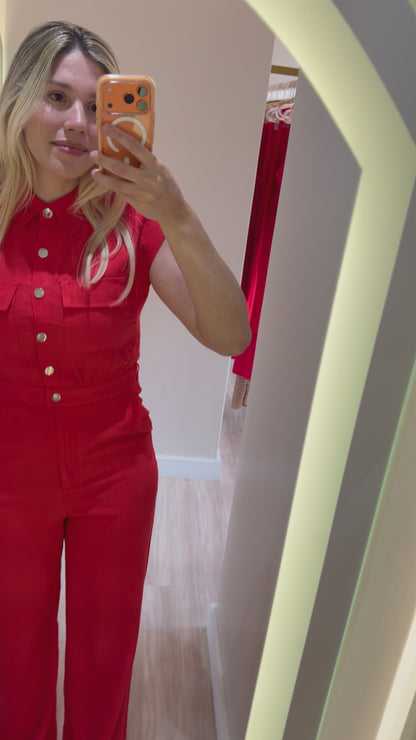 Macacão Vermelho Clássico Lanu