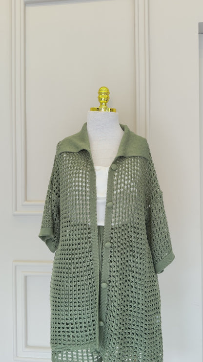 Camisa Tricot Vazado