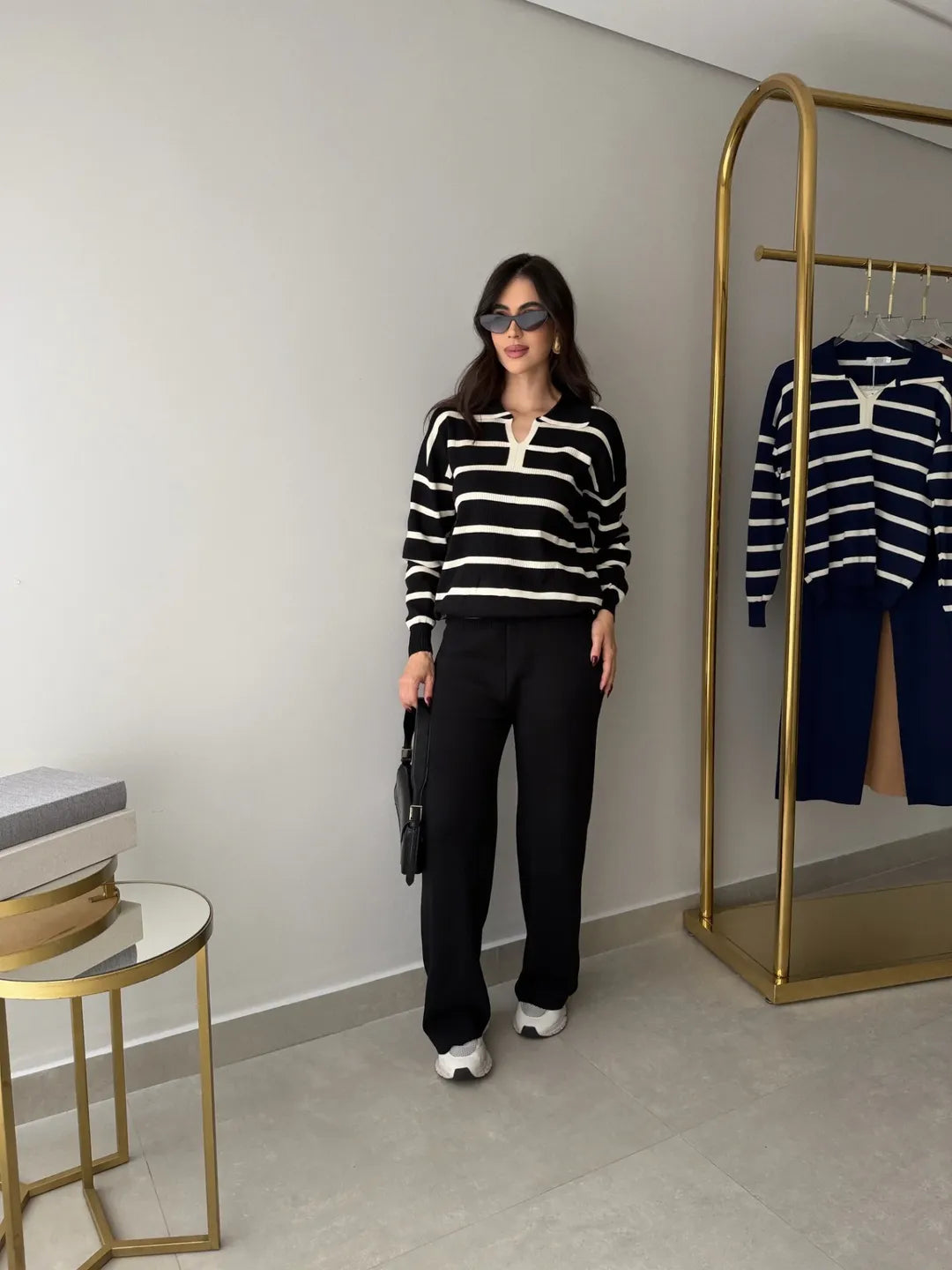 Sueter Listrado em Tricot Modal